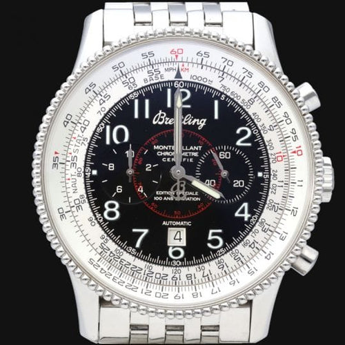 Montre Breitling Navitimer Montbrillant - Montre automatique homme en acier 58 Facettes MT43307