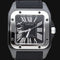 Montre Cartier Santos 100 - Montre automatique homme en acier 58 Facettes MT43373