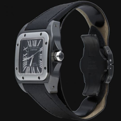 Montre Cartier Santos 100 - Montre automatique homme en acier 58 Facettes MT43373