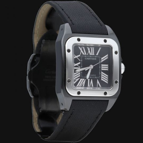 Montre Cartier Santos 100 - Montre automatique homme en acier 58 Facettes MT43373