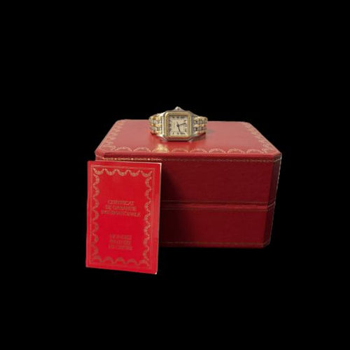 Montre Cartier Panthère - Montre en or jaune et acier, quartz 58 Facettes MT43383