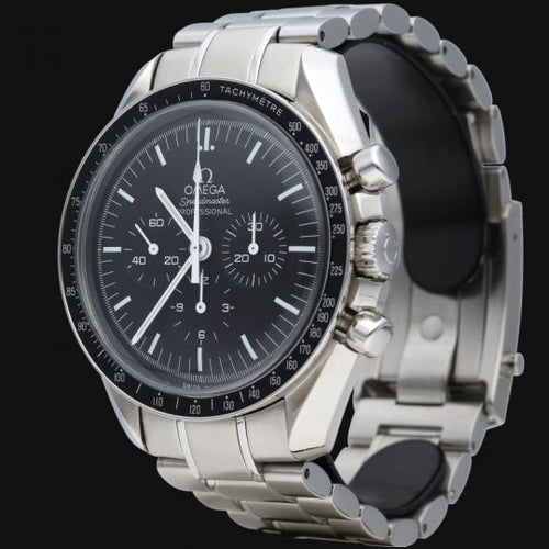 Montre Omega Speedmaster Moonwatch - Montre chronographe 42 mm en acier 58 Facettes MT43359
