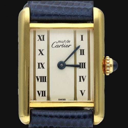 Montre Cartier Tank - Montre vermeil à quartz 58 Facettes MT43372