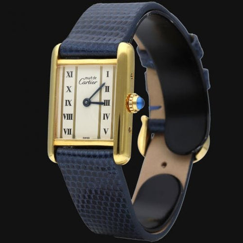 Montre Cartier Tank - Montre vermeil à quartz 58 Facettes MT43372