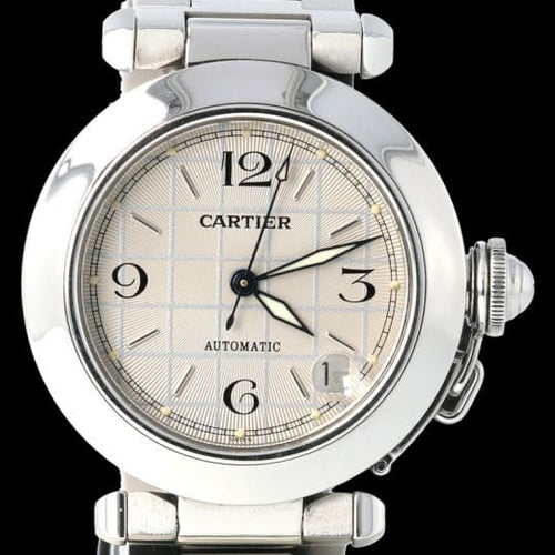 Montre Cartier Pasha - Montre automatique 35 mm en acier 58 Facettes MT42868