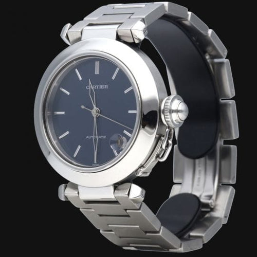 Montre Cartier Pasha - Montre automatique 35 mm en acier 58 Facettes MT41480