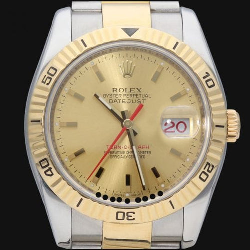 Montre Rolex Datejust Turn-O-Graph - Montre automatique 36 mm en or jaune et acier 58 Facettes MT43257