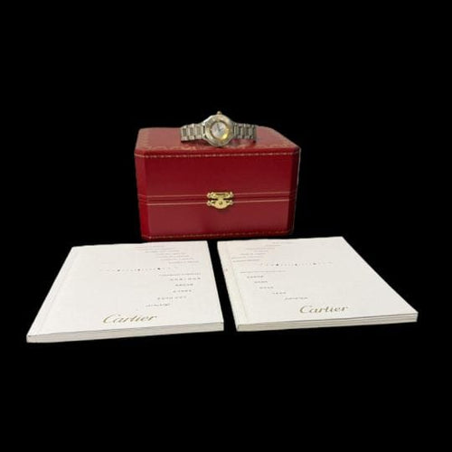 Montre Cartier Must 21 - Montre femme quartz en or jaune et acier 58 Facettes MT43072