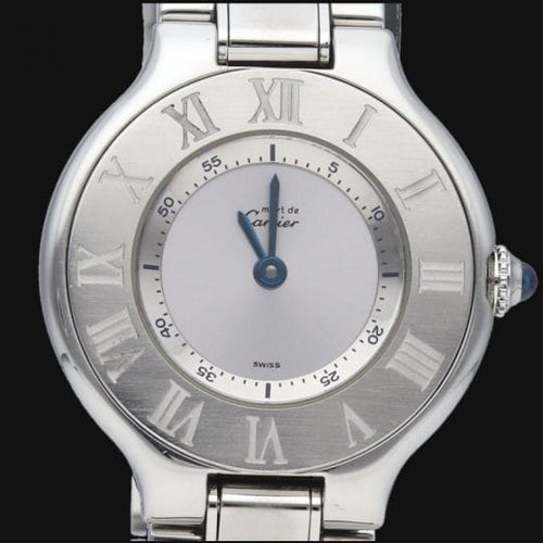Montre Cartier Must 21 - Montre femme quartz en acier 28 mm 58 Facettes MT43100