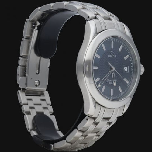 Montre Omega Seamaster 120M - Montre homme en acier, cadran bleu 58 Facettes MT43927