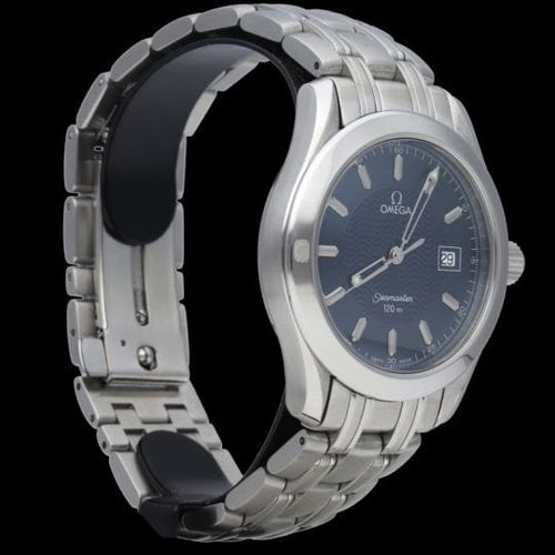 Montre Omega Seamaster 120M - Montre homme en acier, cadran bleu 58 Facettes MT38978