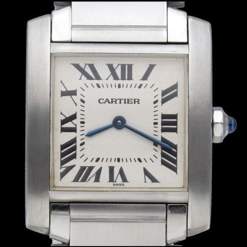 Montre Cartier Tank Française - Montre femme en acier, quartz 58 Facettes MT43941