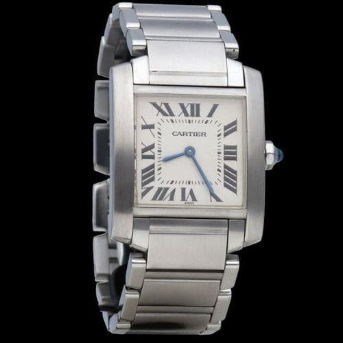 Montre Cartier Tank Française - Montre femme en acier, quartz 58 Facettes MT43941