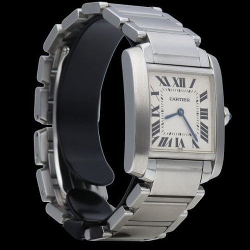 Montre Cartier Tank Française - Montre femme en acier, quartz 58 Facettes MT43941