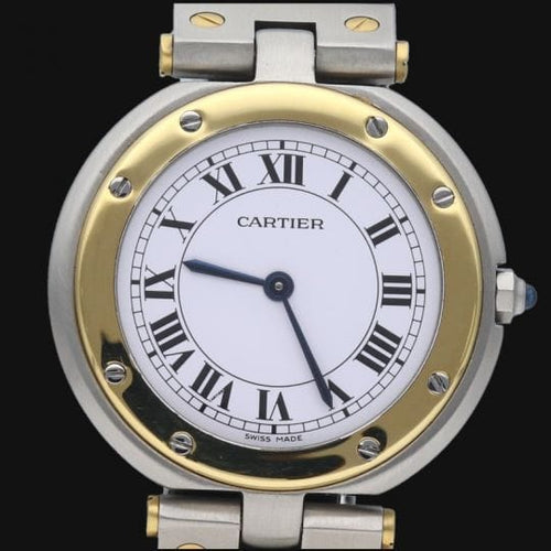 Montre Cartier Santos - Montre ronde en or jaune et acier 58 Facettes MT43414