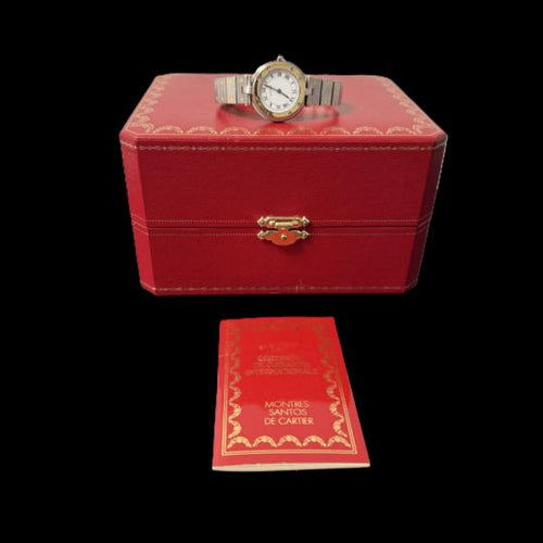 Montre Cartier Santos - Montre ronde en or jaune et acier 58 Facettes MT43414