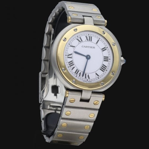 Montre Cartier Santos - Montre ronde en or jaune et acier 58 Facettes MT43414