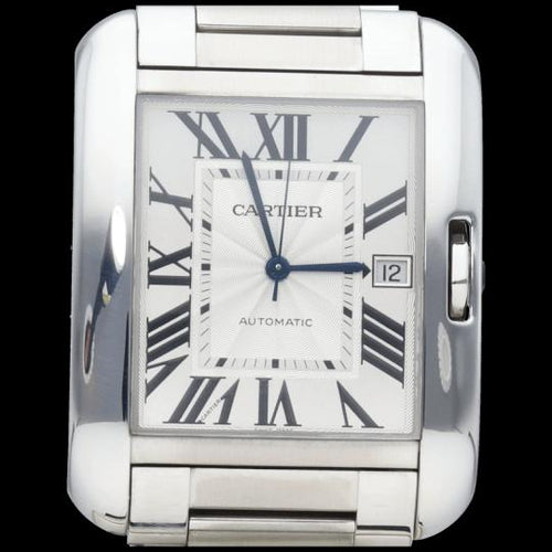 Montre Cartier Tank Anglaise XL - Montre homme automatique en acier 58 Facettes MT44066