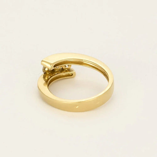 Bague 54.5 Bague en or jaune et diamants 58 Facettes B250528