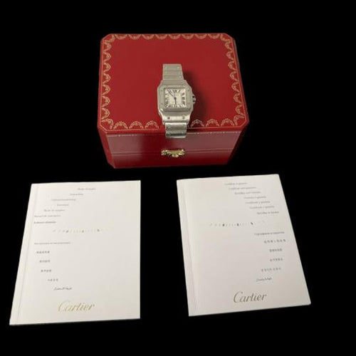 Montre Cartier Santos Galbée XL - Montre automatique femme en acier 58 Facettes MT44079