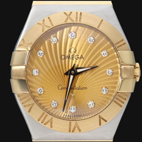 Montre Omega Constellation - Montre femme 27 mm en or jaune et acier 58 Facettes MT43994