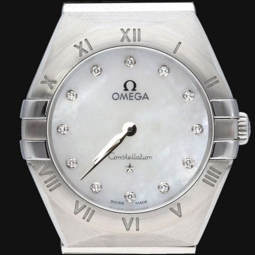 Montre Omega Constellation - Montre femme 28 mm en acier 58 Facettes MT43989