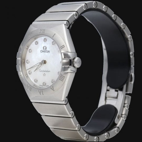 Montre Omega Constellation - Montre femme 28 mm en acier 58 Facettes MT43989