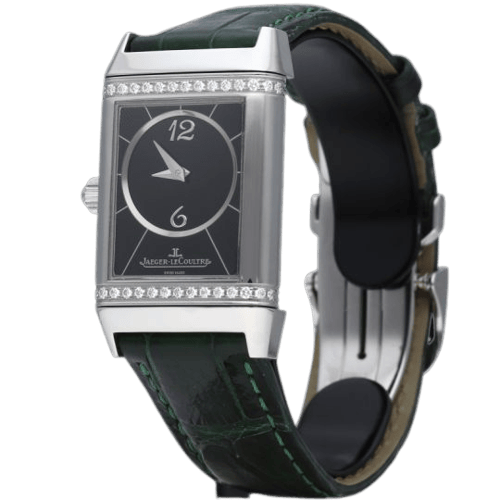 Montre Jaeger-LeCoultre Reverso - Montre Classic Medium Duetto en acier 58 Facettes MT44186