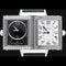 Montre Jaeger-LeCoultre Reverso Classic - Montre Medium Duetto en acier 58 Facettes MT44186