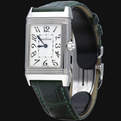 Montre Jaeger-LeCoultre Reverso Classic - Montre Medium Duetto en acier 58 Facettes MT44186