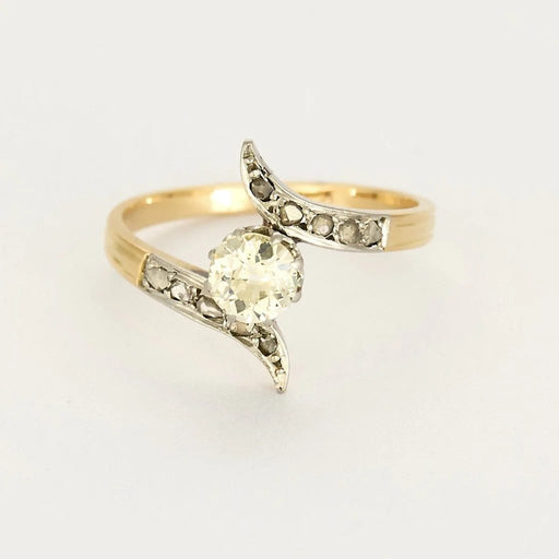 Bague 53 Bague en or jaune et blanc, diamants 58 Facettes B250579