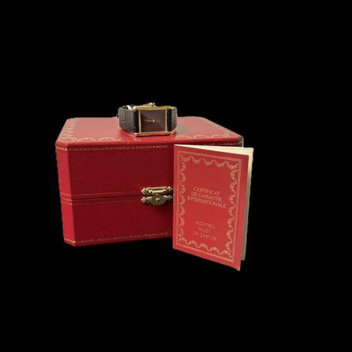 Montre Cartier Tank - Montre vermeil à mouvement manuel 58 Facettes MT43312