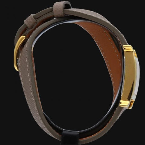 Montre Hermès Heure H - Montre femme à quartz 25 mm plaquée or 58 Facettes MT43495