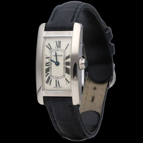 Montre Cartier Tank Américaine - Montre femme en or blanc quartz 58 Facettes MT44190