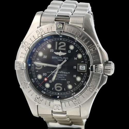 Montre Breitling Superocean - Montre automatique chronomètre 5000 ft acier 42 mm 58 Facettes MT43445