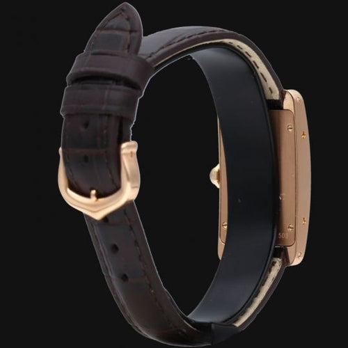 Montre Cartier Tank Américaine - Montre femme en or rose 58 Facettes MT44218