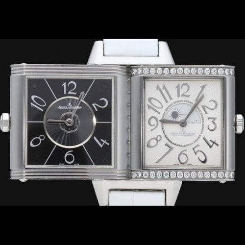 Montre Jaeger-LeCoultre Reverso Duetto - Montre femme en acier 58 Facettes MT44228