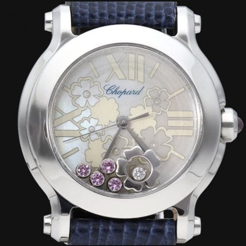 Montre Chopard Happy Sport - Montre Happy Sport Flower femme 30 mm 58 Facettes MT43565