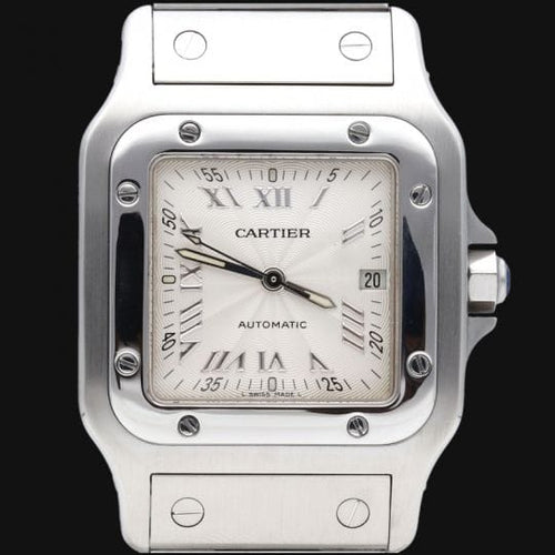 Montre Cartier Santos Galbée - Montre femme automatique en acier 29 mm 58 Facettes MT43424
