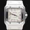Montre Cartier Santos Galbée - Montre femme automatique en acier 29 mm 58 Facettes MT43424