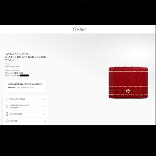 Montre Cartier Santos Galbée - Montre femme automatique en acier 29 mm 58 Facettes MT43424