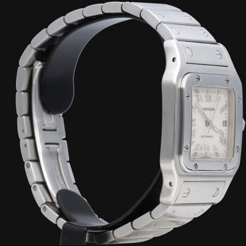 Montre Cartier Santos Galbée - Montre femme automatique en acier 29 mm 58 Facettes MT43424