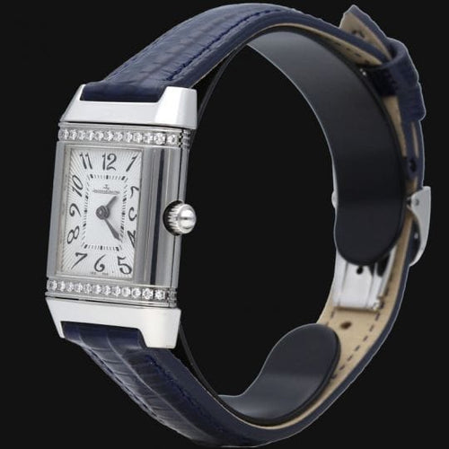 Montre Jaeger-LeCoultre Reverso Classique Lady - Montre femme en acier et diamants 58 Facettes MT42857