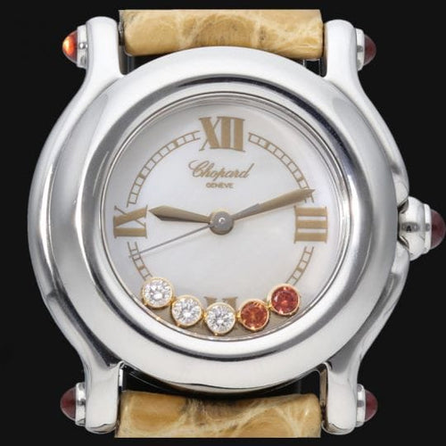 Montre Chopard Happy Sport Mini - Montre femme quartz 26 mm acier 58 Facettes MT43563