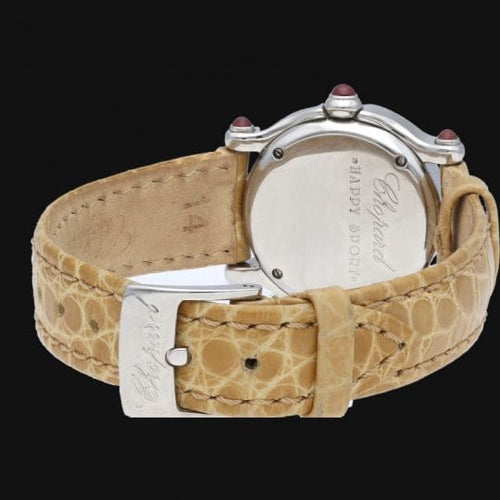 Montre Chopard Happy Sport Mini - Montre femme quartz 26 mm acier 58 Facettes MT43563