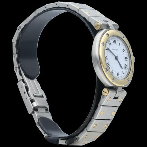 Montre Cartier Santos - Montre ronde quartz en or jaune et acier 58 Facettes MT44395