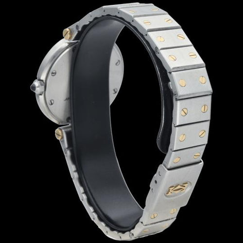 Montre Cartier Santos - Montre ronde quartz en or jaune et acier 58 Facettes MT44395