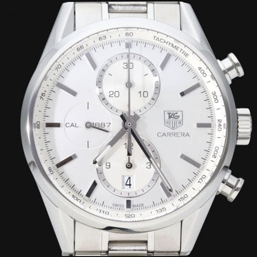 Montre TAG Heuer Carrera - Montre chronographe Calibre 1887 en acier 58 Facettes MT44497