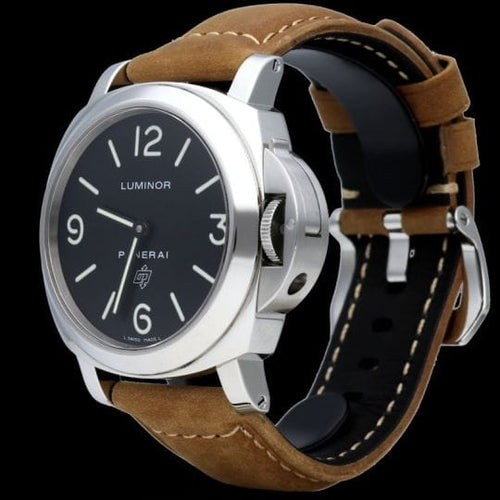 Montre Panerai Luminor Base Logo - Montre homme en acier 44 mm 58 Facettes MT41919