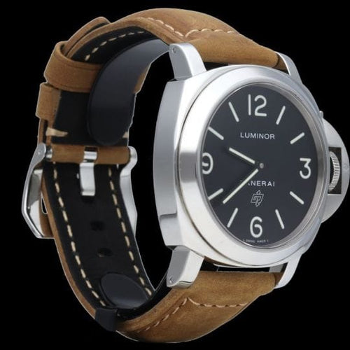 Montre Panerai Luminor Base Logo - Montre homme en acier 44 mm 58 Facettes MT41919